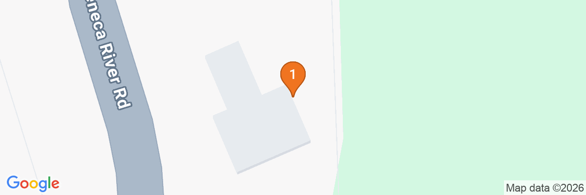 Map showing facility locations